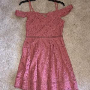 beautiful pink spring dress